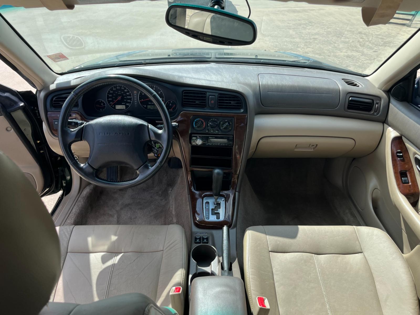 2003 green /TAN Subaru Outback Limited Wagon (4S3BH686737) with an 2.5L H4 SOHC 16V engine, 5-Speed Manual Overdrive transmission, located at 14700 Tomball Parkway 249, Houston, TX, 77086, (281) 444-2200, 29.928619, -95.504074 - Photo #10